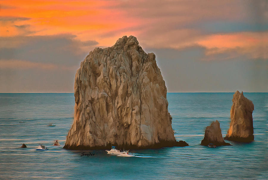 Early Morning Fishing Boats Lands End Mexico Photograph by Floyd Snyder