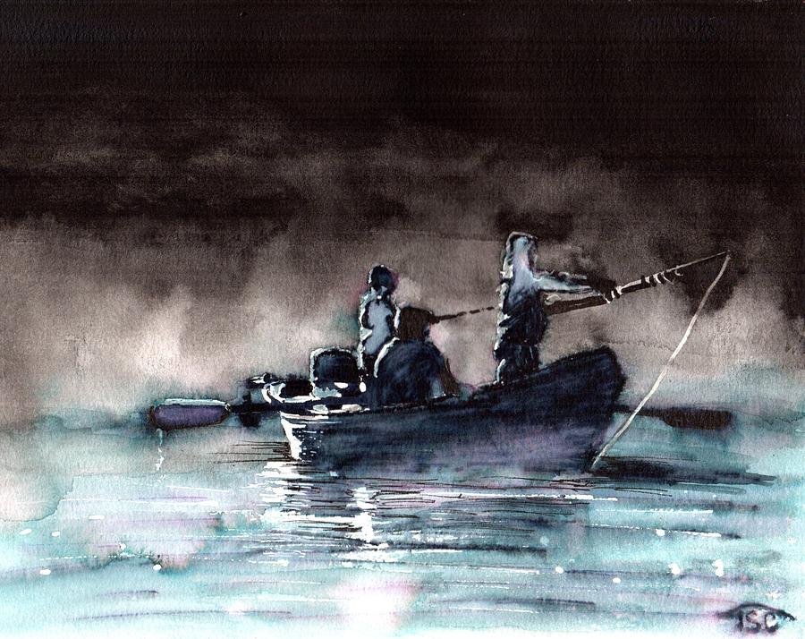 Early Morning Fishing Excursion Painting by Tammy Crawford