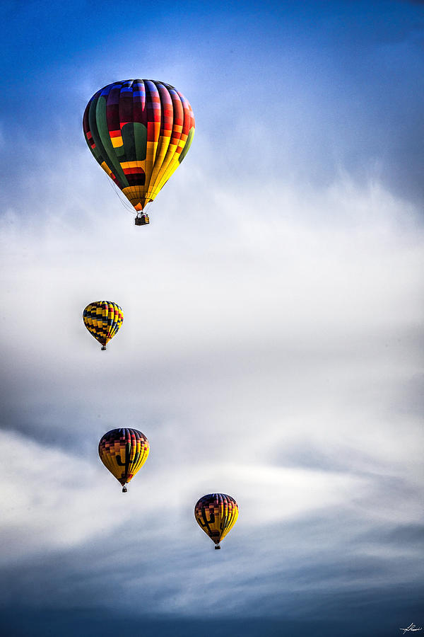 Hot Air Photograph - Early Morning Flight by Phil And Karen Rispin