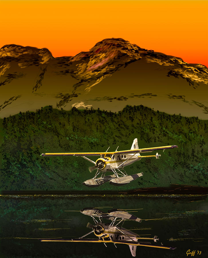 Airplane Digital Art - Early Morning Glass by J Griff Griffin