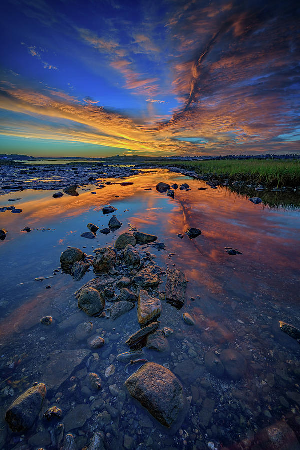 Landscape Photograph - Early Morning Glow in Harpswell by Rick Berk