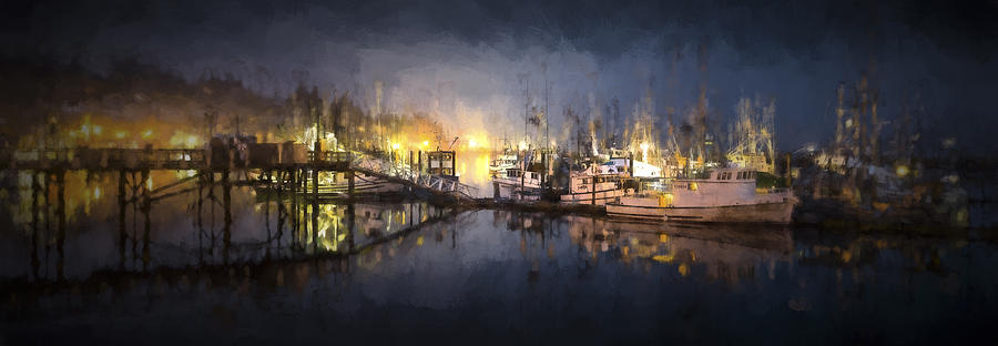 Early Morning Harbor III Digital Art by Jon Glaser
