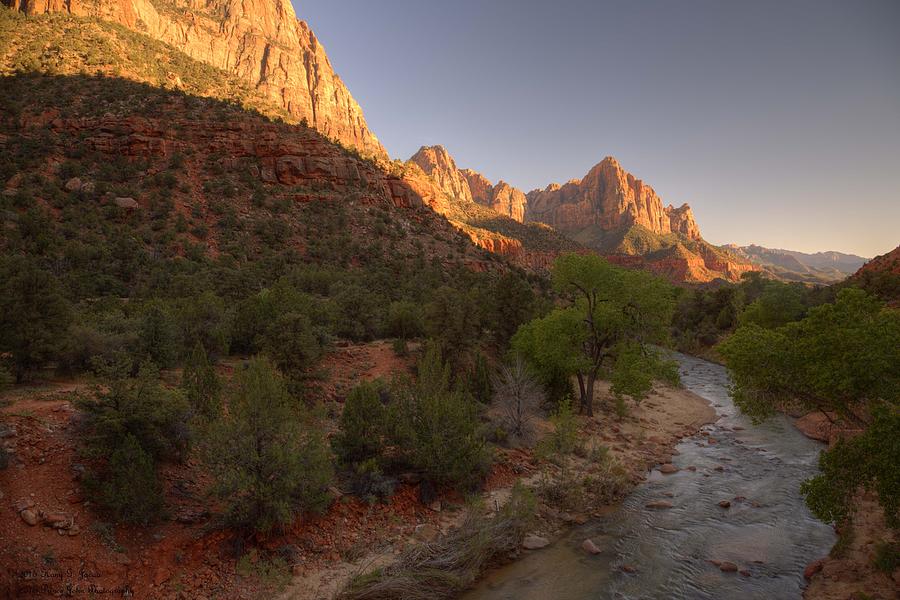 Zion National Park Photograph - Early Morning Hike At Zion National Park  by Hany J