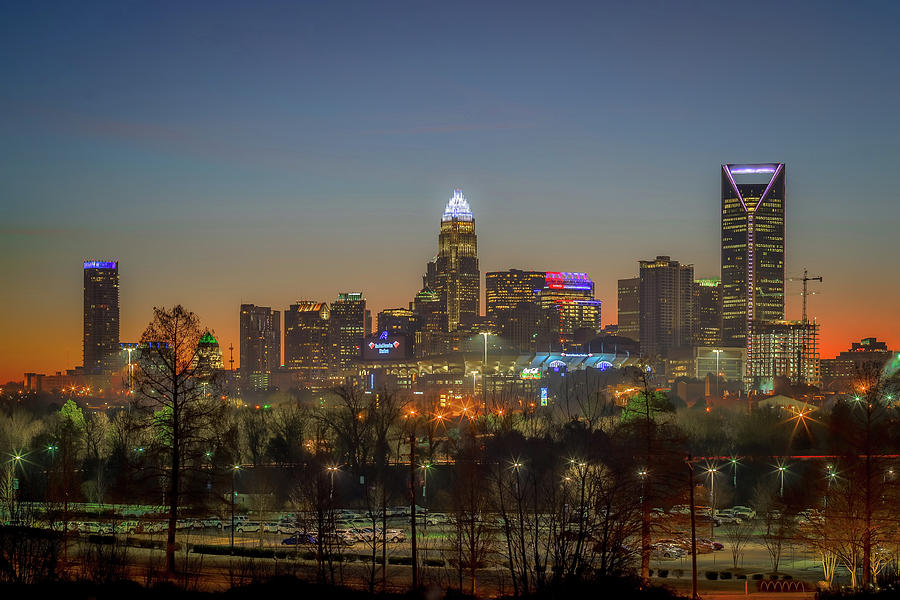 Early Morning In Charlotte Ncorth Carolina January 2018 Photograph by Alex Grichenko
