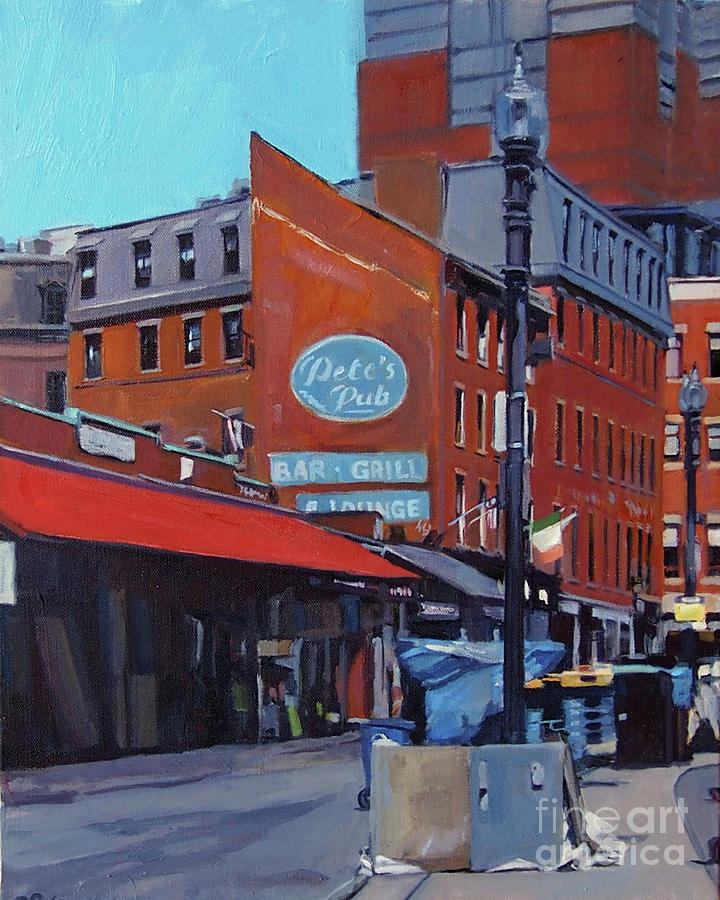 Early Morning in Haymarket Painting by Deb Putnam