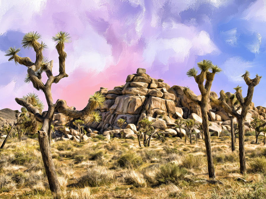 Early Morning in Joshua Tree Painting by Dominic Piperata