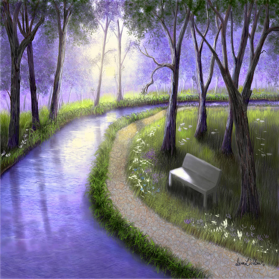 Early Morning in the Park Painting by Sena Wilson