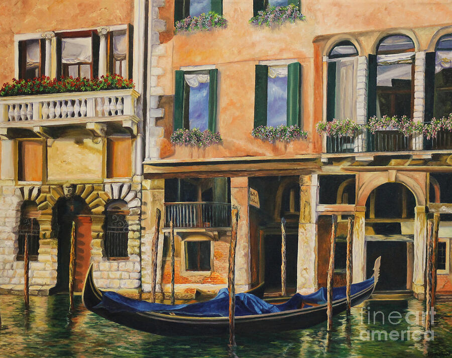 Early Morning in Venice Painting by Charlotte Blanchard