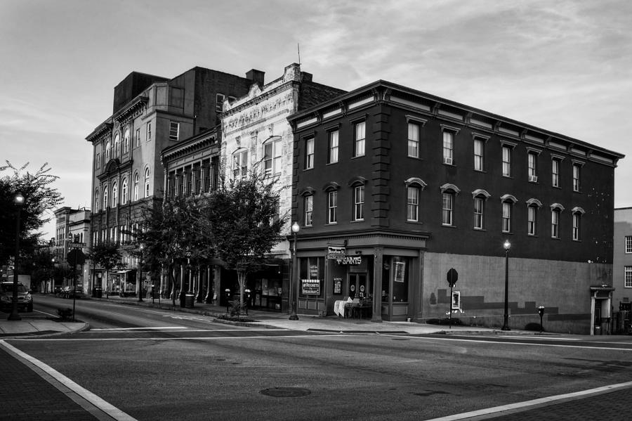 Early Morning In Wilmington in Black and White Photograph by Greg and Chrystal Mimbs