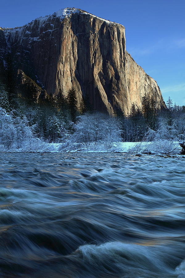 Early morning light on El Capitan during winter at Yosemite National Park Photograph by Jetson Nguyen