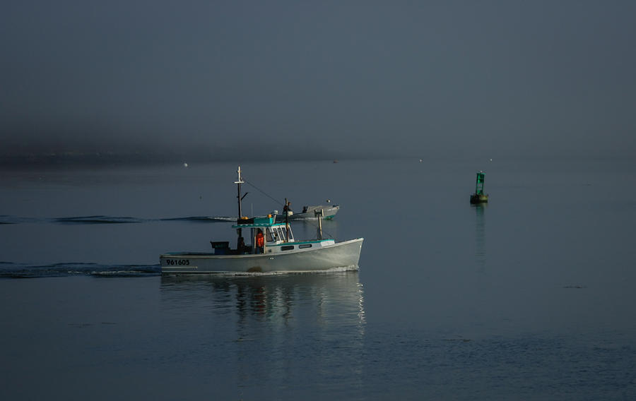 Early morning lobstering Photograph by Jane Luxton