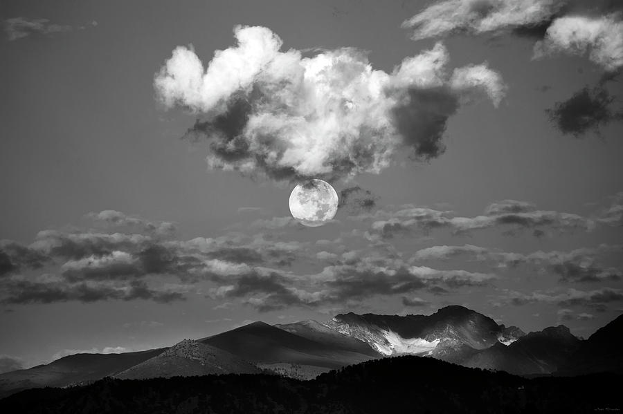Early morning moon II Photograph by Judi Dressler
