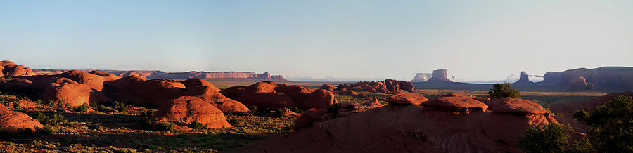 Early Morning Mystery Valley Colorado Plateau Arizona Pan 01 Photograph by Thomas Woolworth