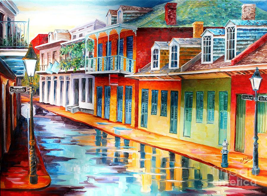 Early Morning on Chartres Street Painting by Diane Millsap