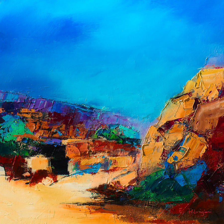 Early Morning Over the Canyon Painting by Elise Palmigiani