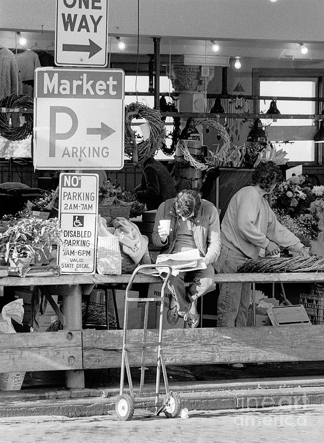 Early Morning Pike Place Market 1980s 005 Photograph by Susan Crowell