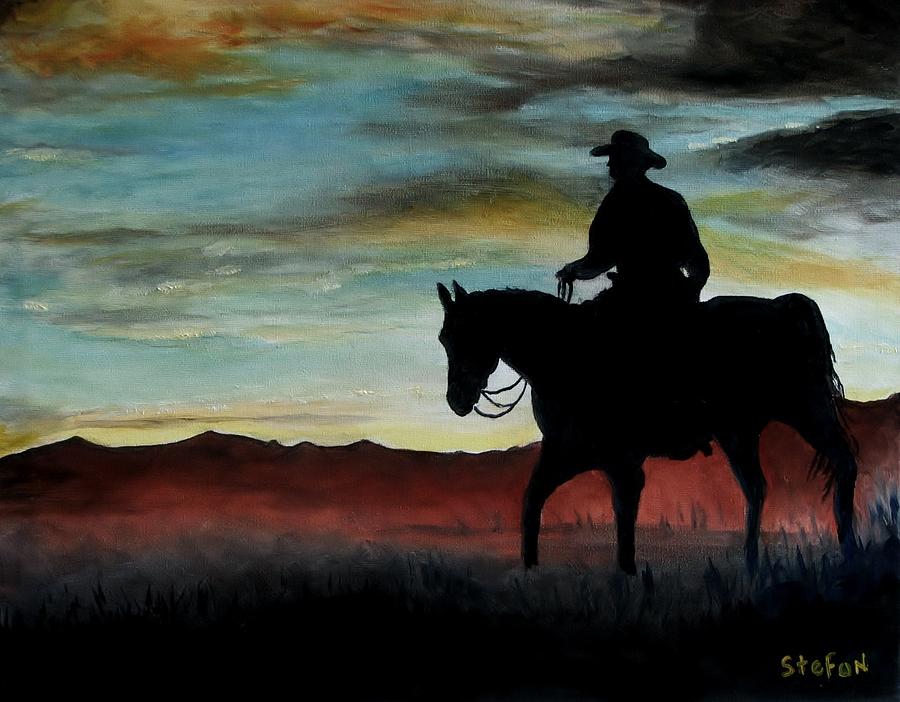 Early Morning Ride Painting by Stefon Marc Brown | Fine Art America