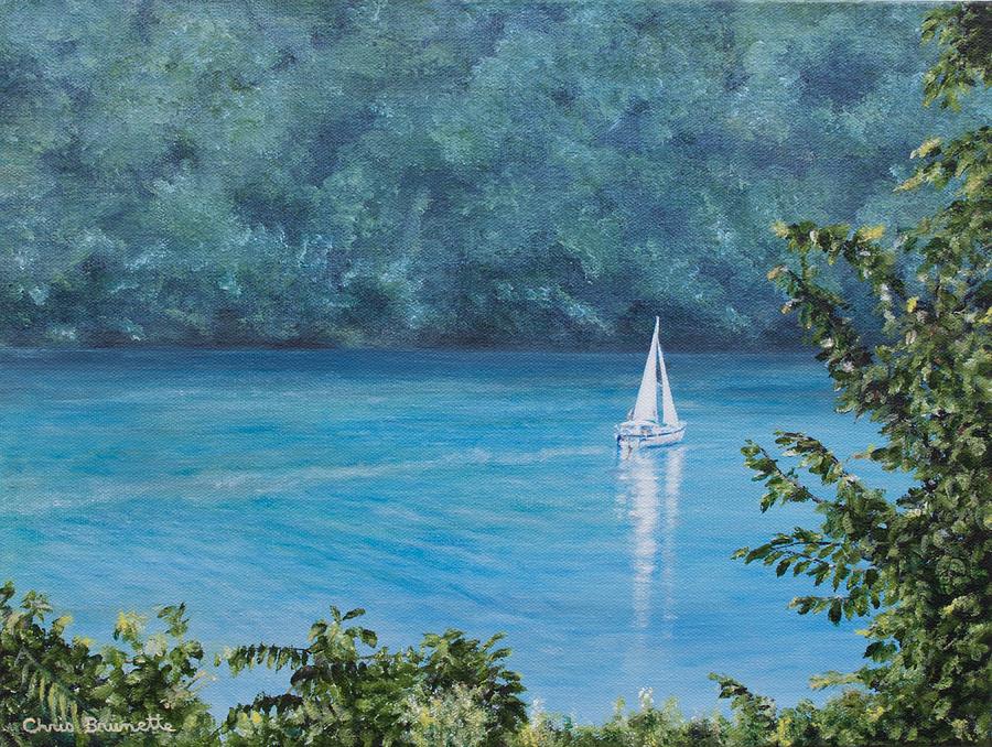 Early Morning Sail Painting by Christine Brunette
