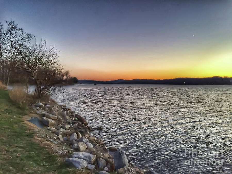 Sunrise Photograph - Early Morning Sunrise at Claytor Lake State Park by Kerri Farley