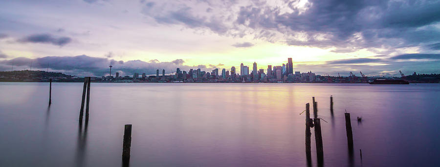 Early Morning Sunrise In Seattle Washington Photograph by Alex Grichenko