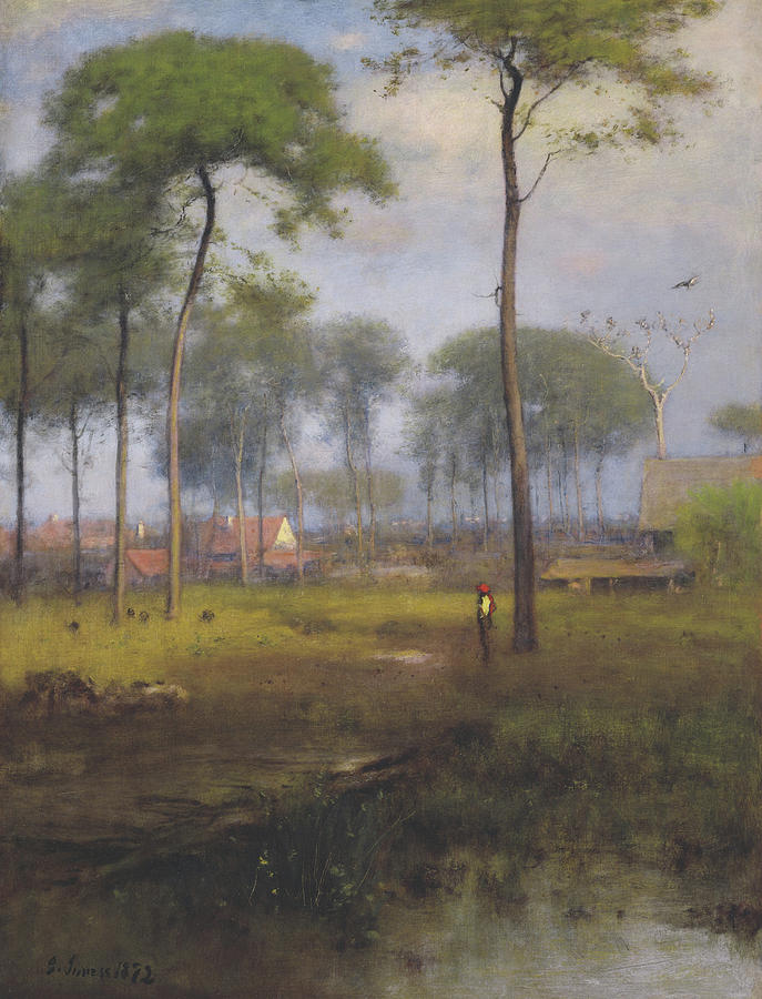 Landscape Painting - Early Morning, Tarpon Springs by George Inness