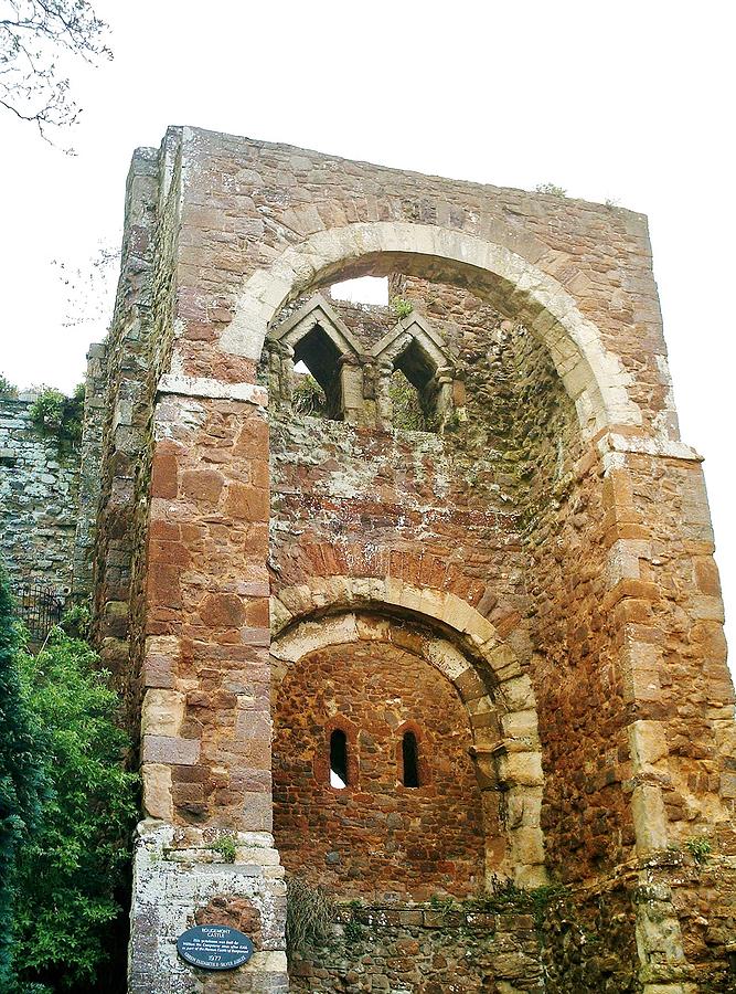 Early Norman Gatehouse Rougemont Castle Photograph by Richard Brookes