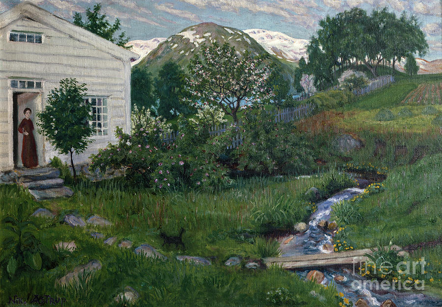 Early part of the summer Painting by O Vaering