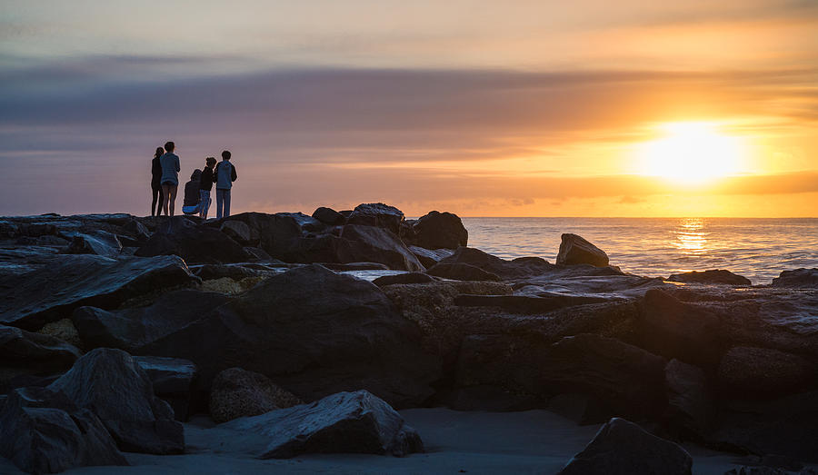 Beach Photograph - Early Risers by Kristopher Schoenleber