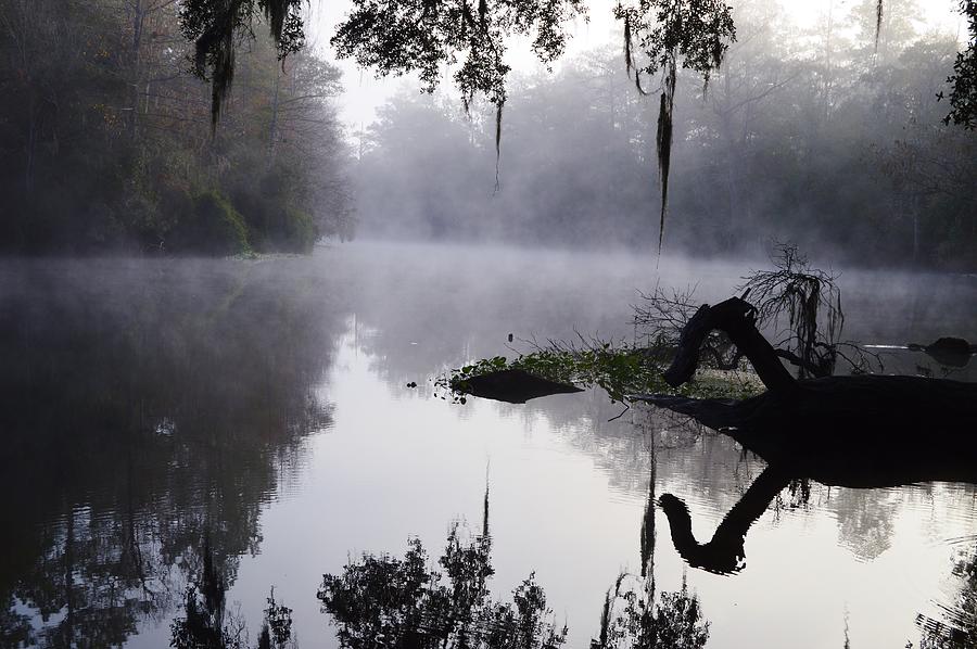 Early River Fog Photograph by Warren Thompson