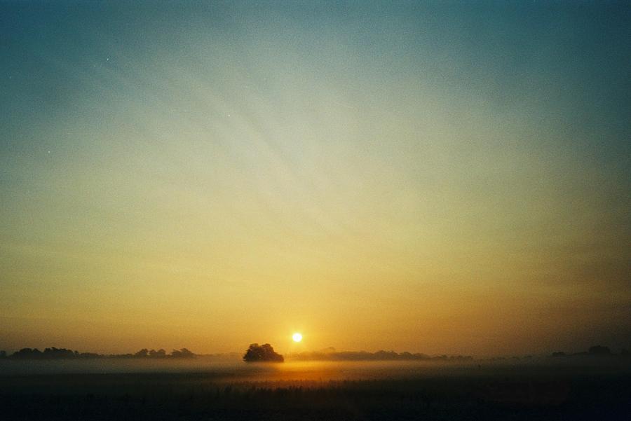 Sunrise Photograph - Early Sky Indiana by Gene Linder