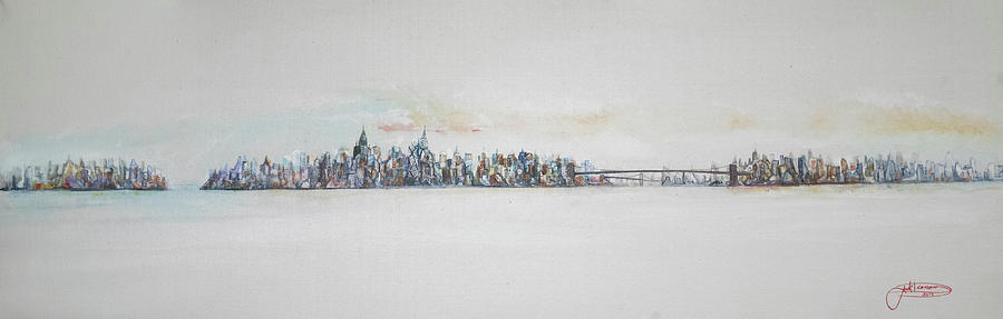 Skyline Painting - Early Skyline by Jack Diamond