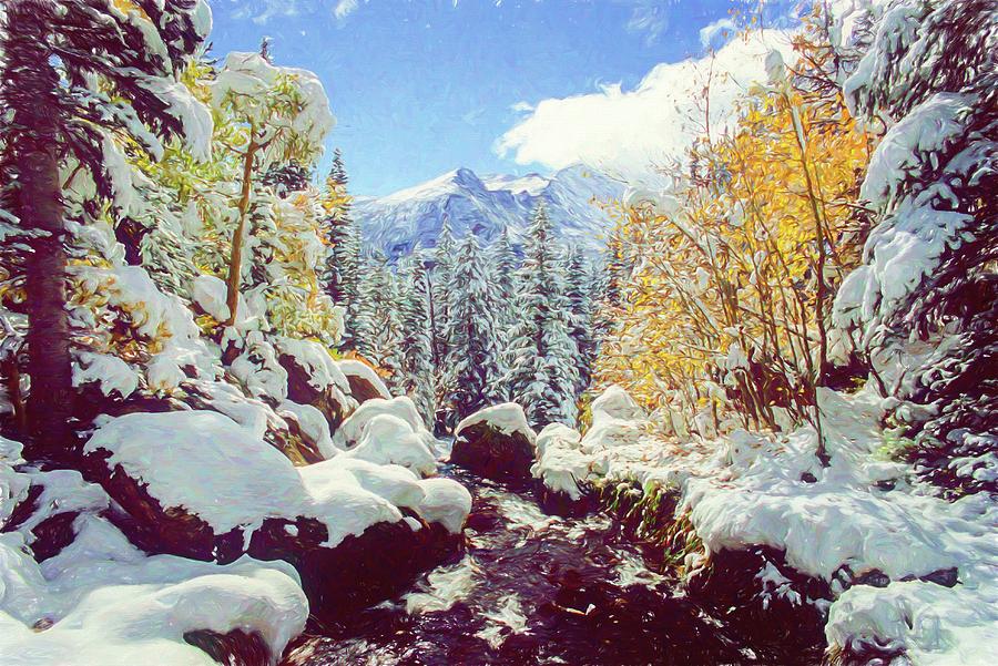 Early Snow Photograph by Eric Glaser