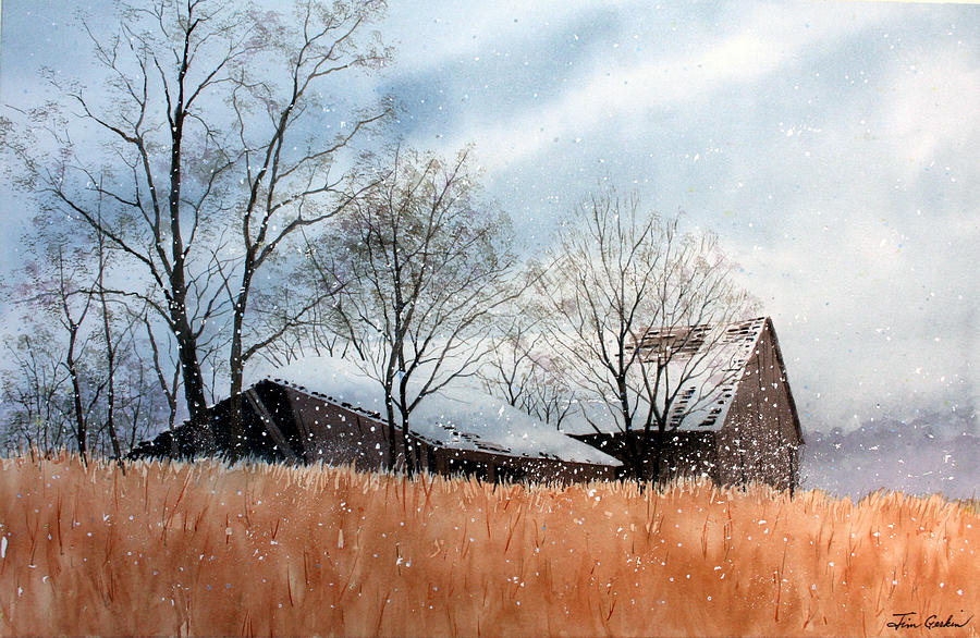 Early Snow Painting by Jim Gerkin