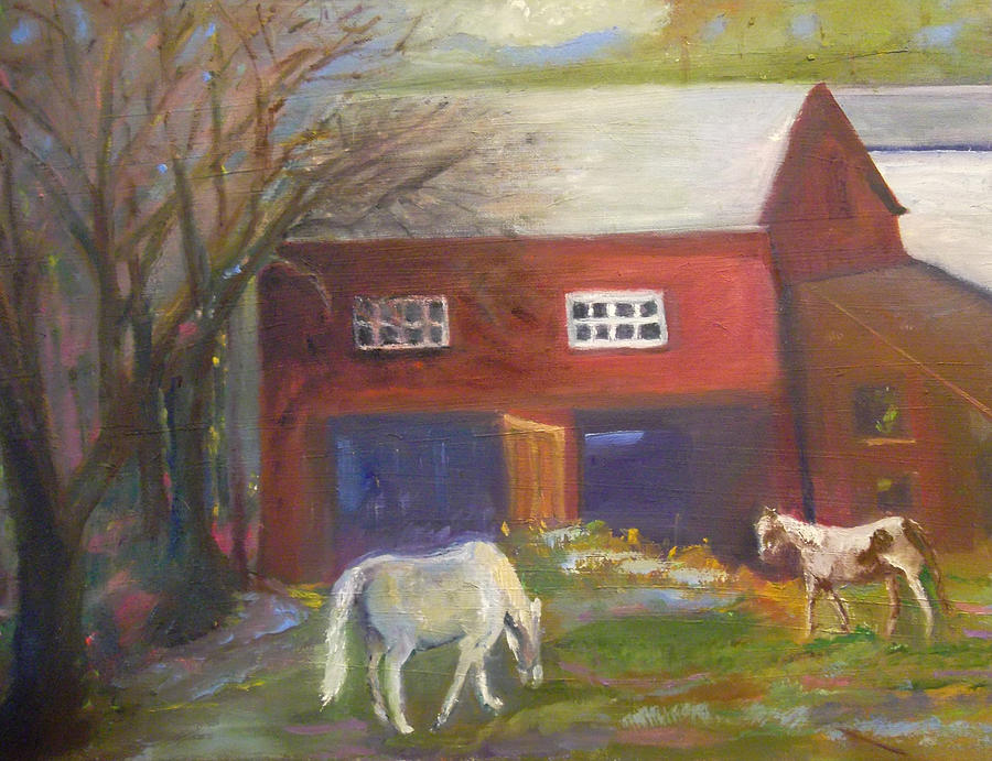 Early Spring Arrival Painting by Susan  Esbensen