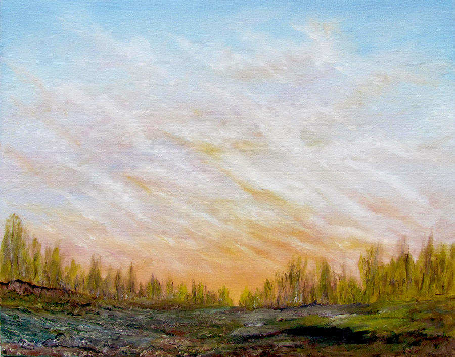 Early Spring Sunrise Painting by Edward Theilmann
