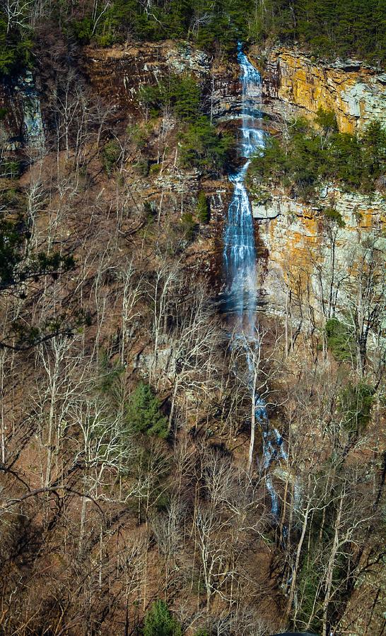 Winter Photograph - Early  Spring Waterfall  by James L Bartlett