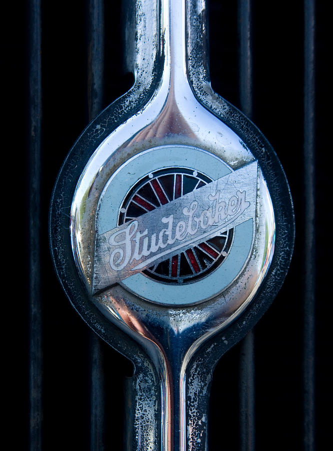 Early Studebaker Grill Emblem Photograph By Robert Vanderwal Pixels