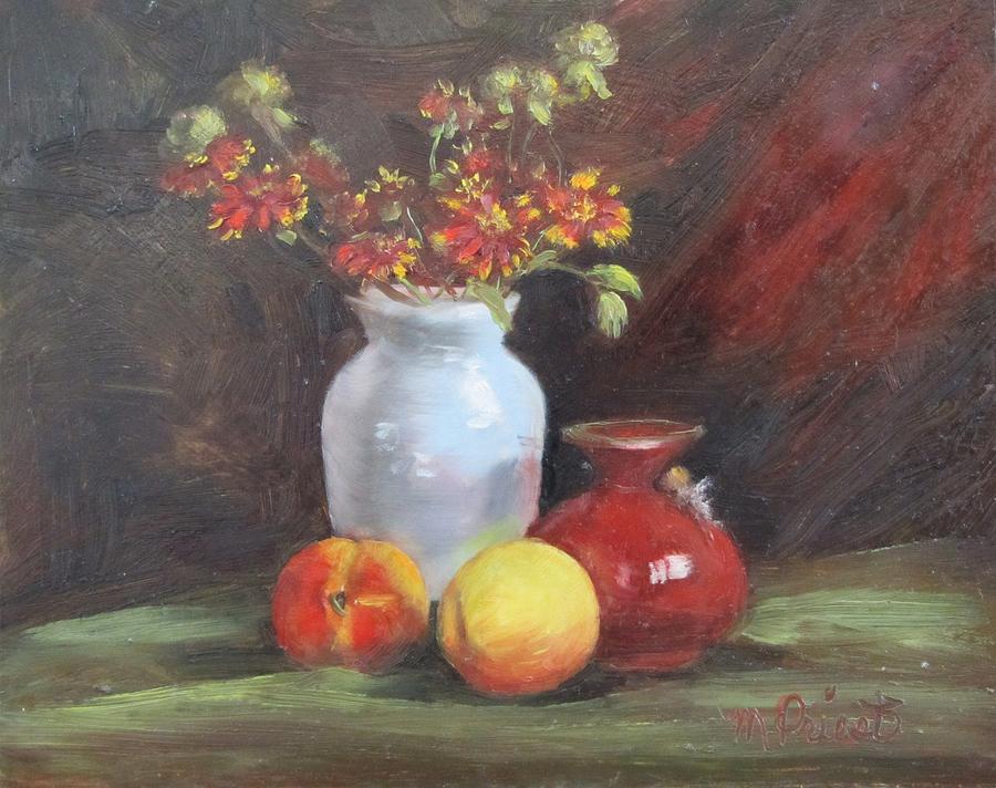 Early Summer Fruit Painting by Marchita Priest - Fine Art America