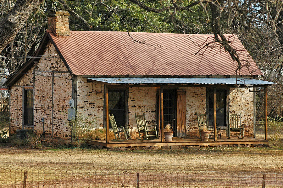 Farm Photograph - Early Texas Farm House by Robert Anschutz