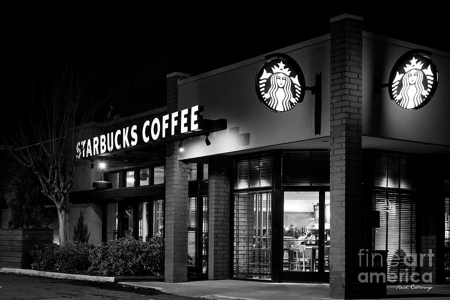 Early WakeUp 2 Starbucks Coffee Buckhead Atlanta Art Photograph by Reid Callaway