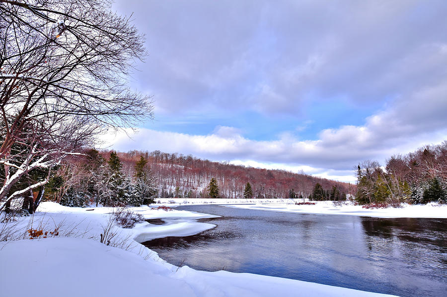 Early Winter on the Moose River Photograph by David Patterson