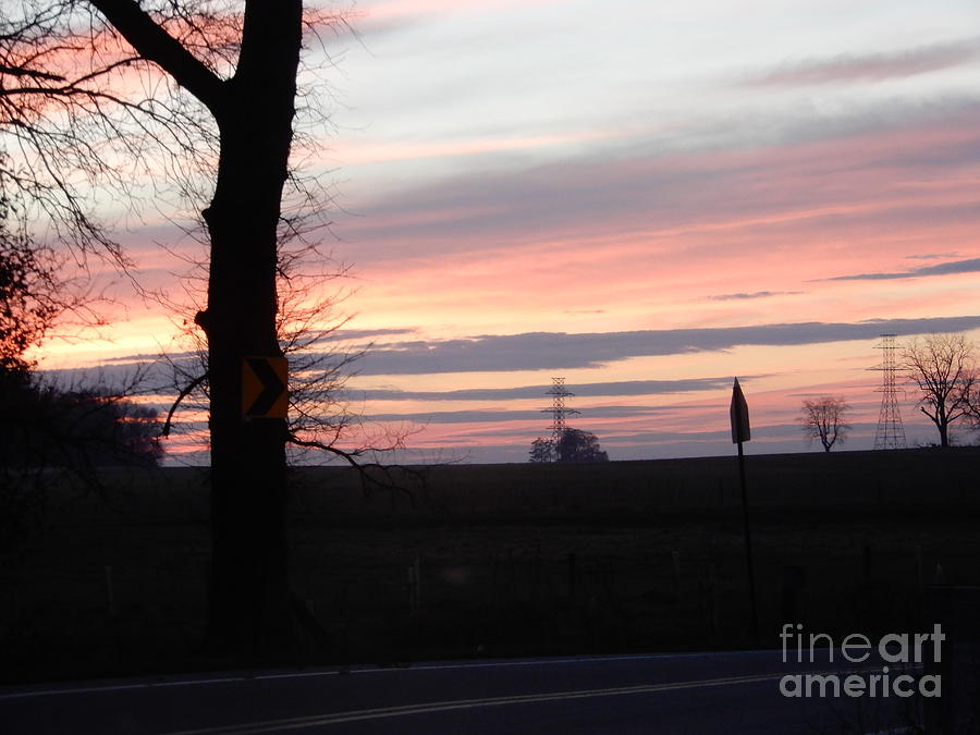 Early Winter Sunset Photograph by Christine Clark