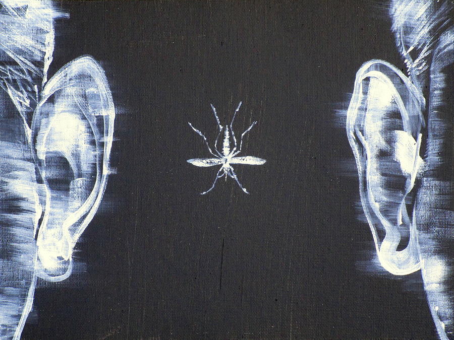 Ears And Mosquito Painting by Fabrizio Cassetta