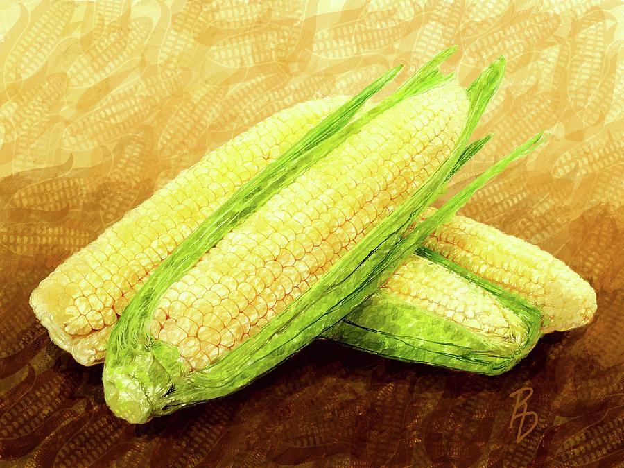 Ears Of Corn Digital Art by Ric Darrell