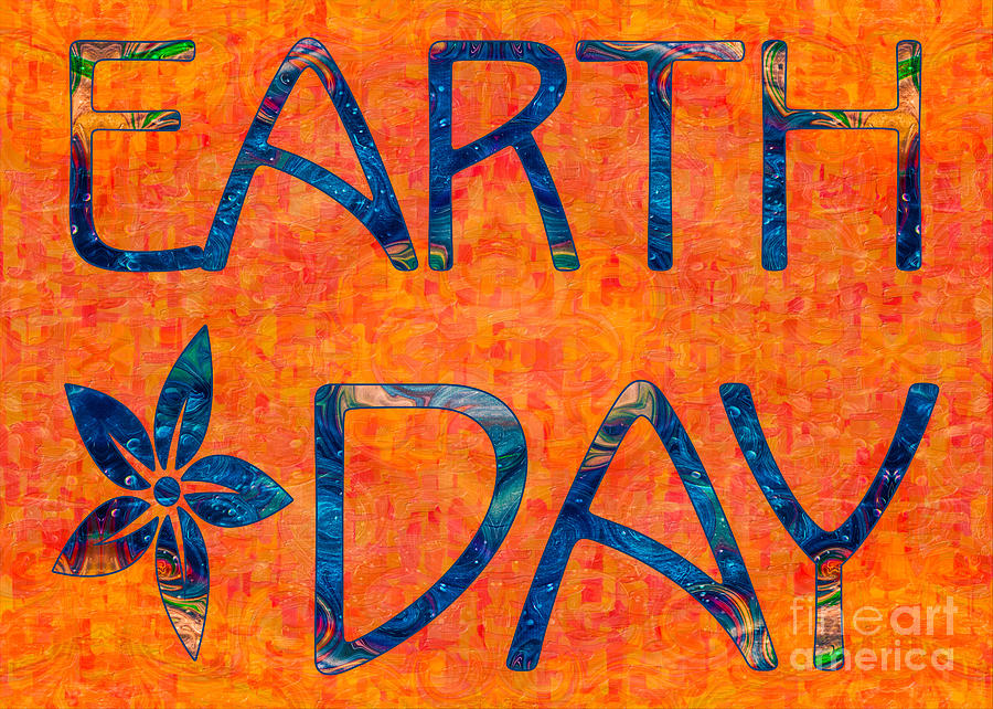 Earth Day Imagination Abstract Greeting Card Art by Omaste Witko Digital Art by Omaste Witkowski