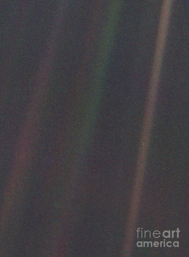 Space Photograph - Earth From Voyager 1 by Science Source
