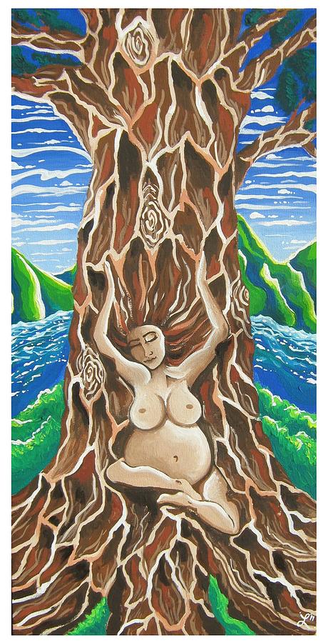 Nature Painting - Earth Mama by Laurie Bauers
