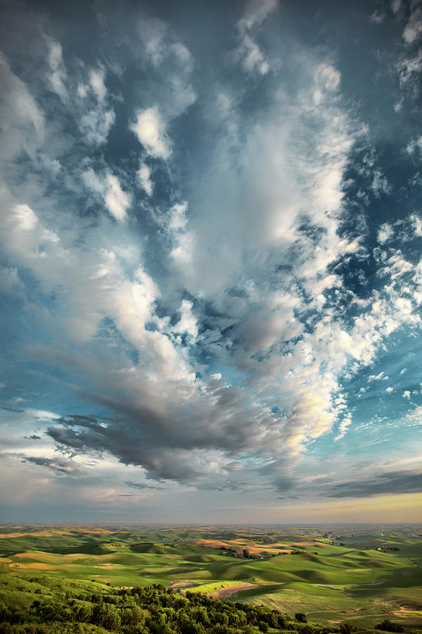 Clouds Photograph - Earth Sky, The Palouse by Vincent James