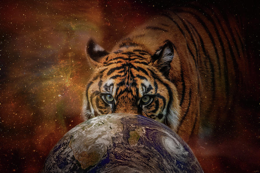 Earth Surveyor Tiger Art Photograph by Jai Johnson