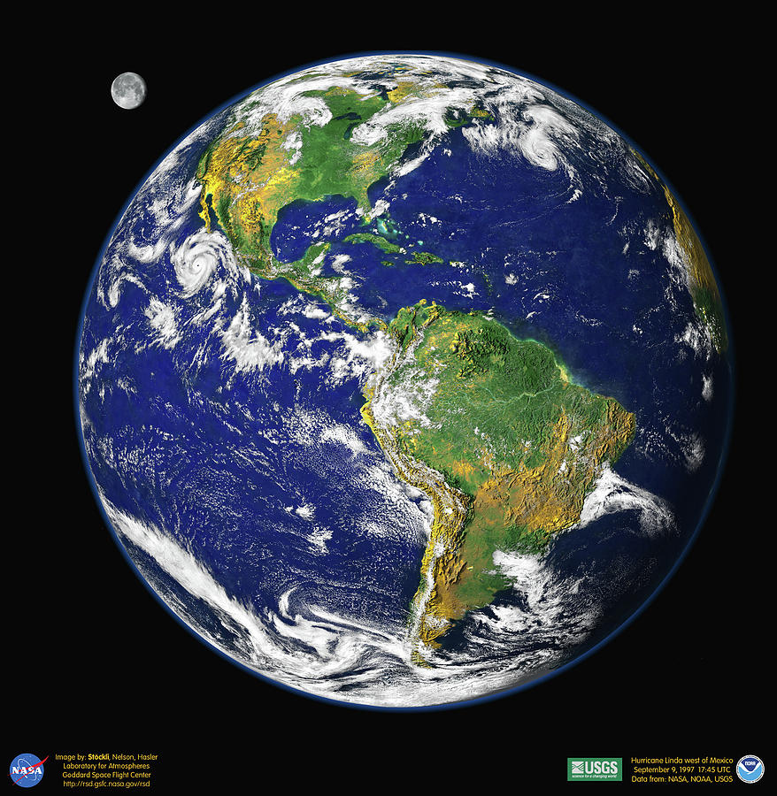 Earth - The Blue Marble Photograph by Eric Glaser
